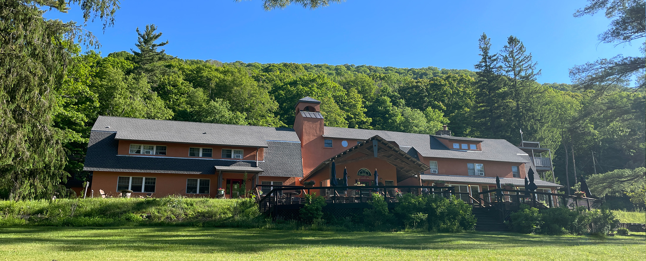 The lodge at Menla, in the Catskill Mountains